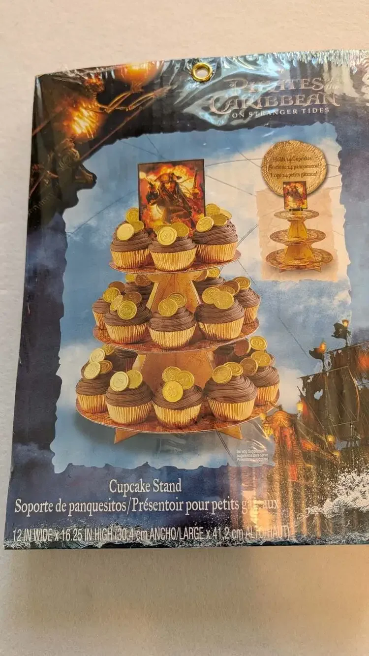 Wilton Disney Pirates of the Caribbean: On Stranger Tides Cupcake Stand NEW